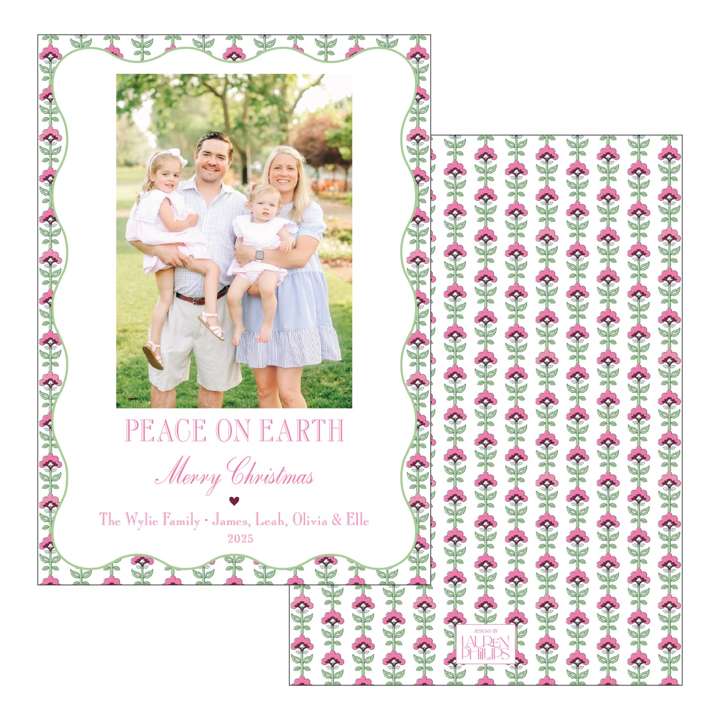 Peace on Earth Wavy Block Print