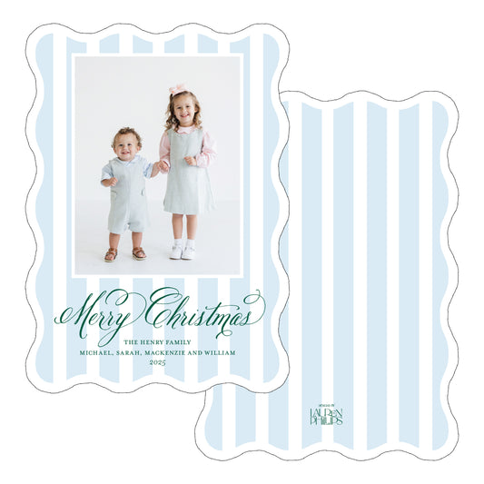 Bold Stripe Wavy Die Cut