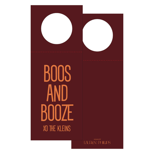 Boos and Booze