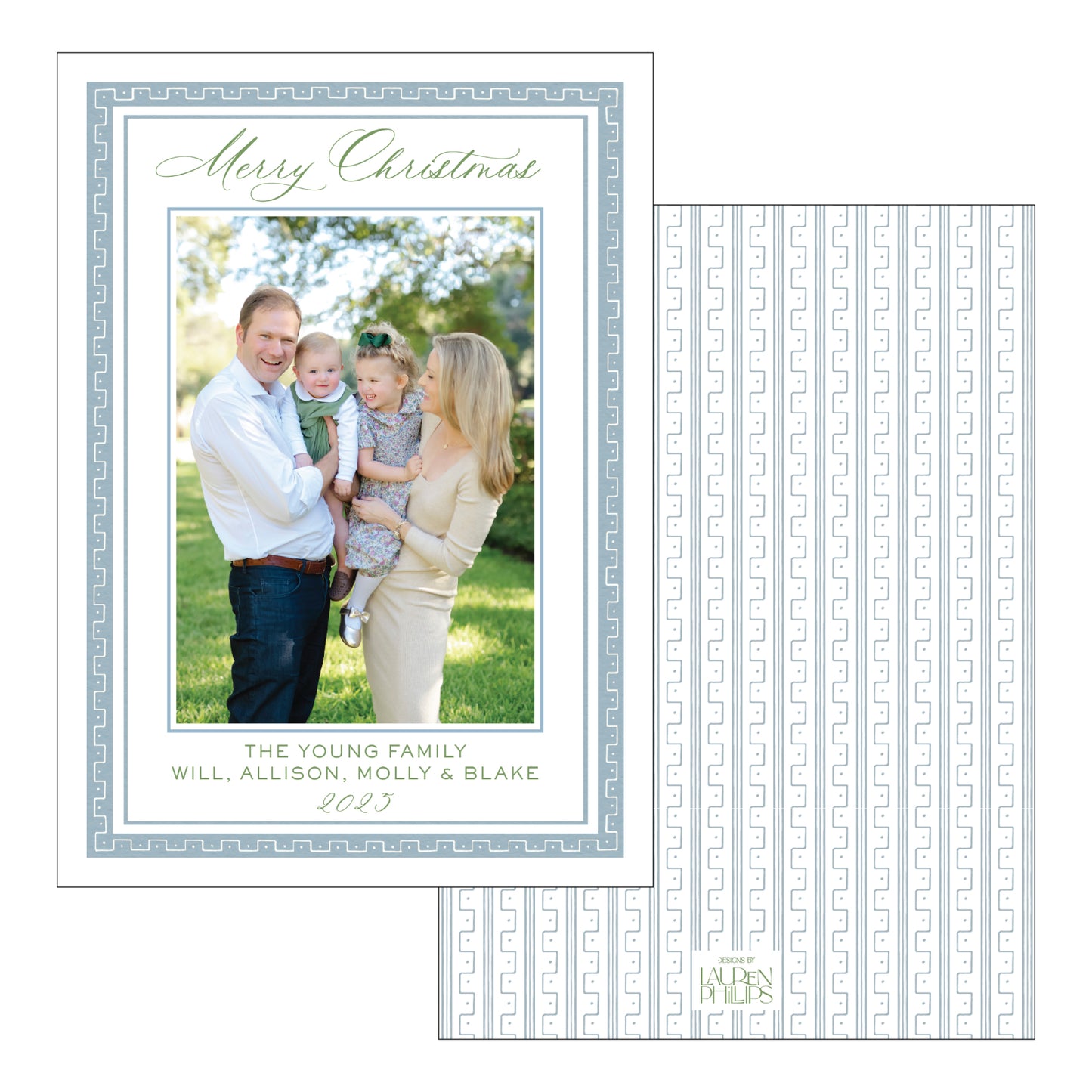 Christmas Greek Frame