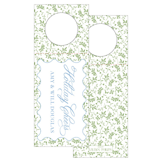 Holiday Cheers Wavy Frame Floral
