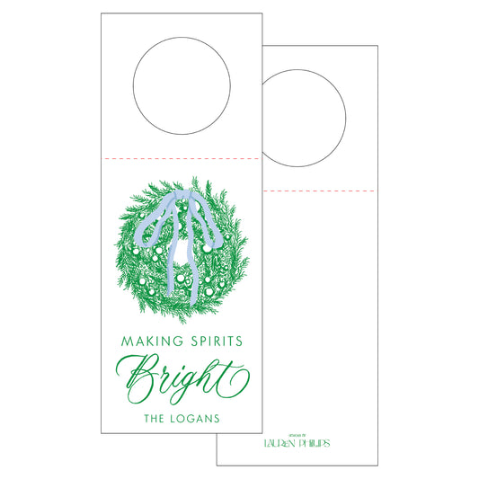 Making Spirits Bright Bow Wreath