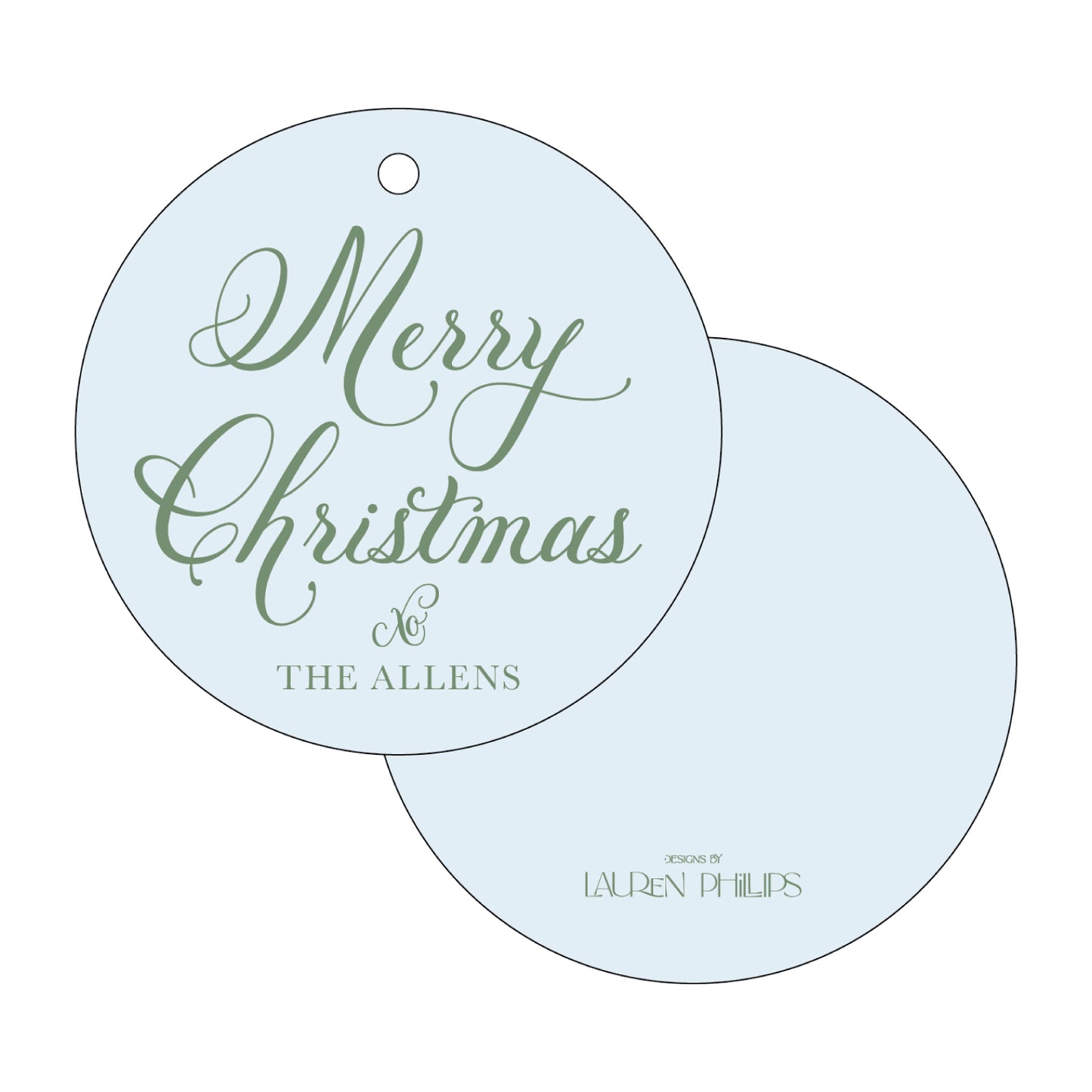 Merry Christmas Round Petunia
