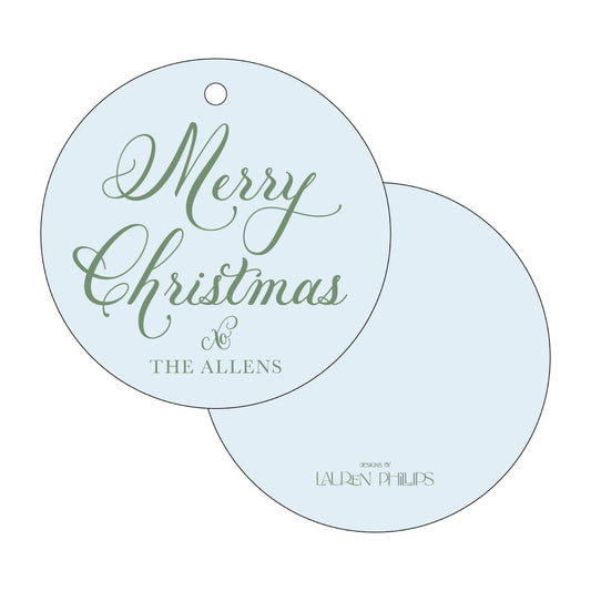 Merry Christmas Round Petunia