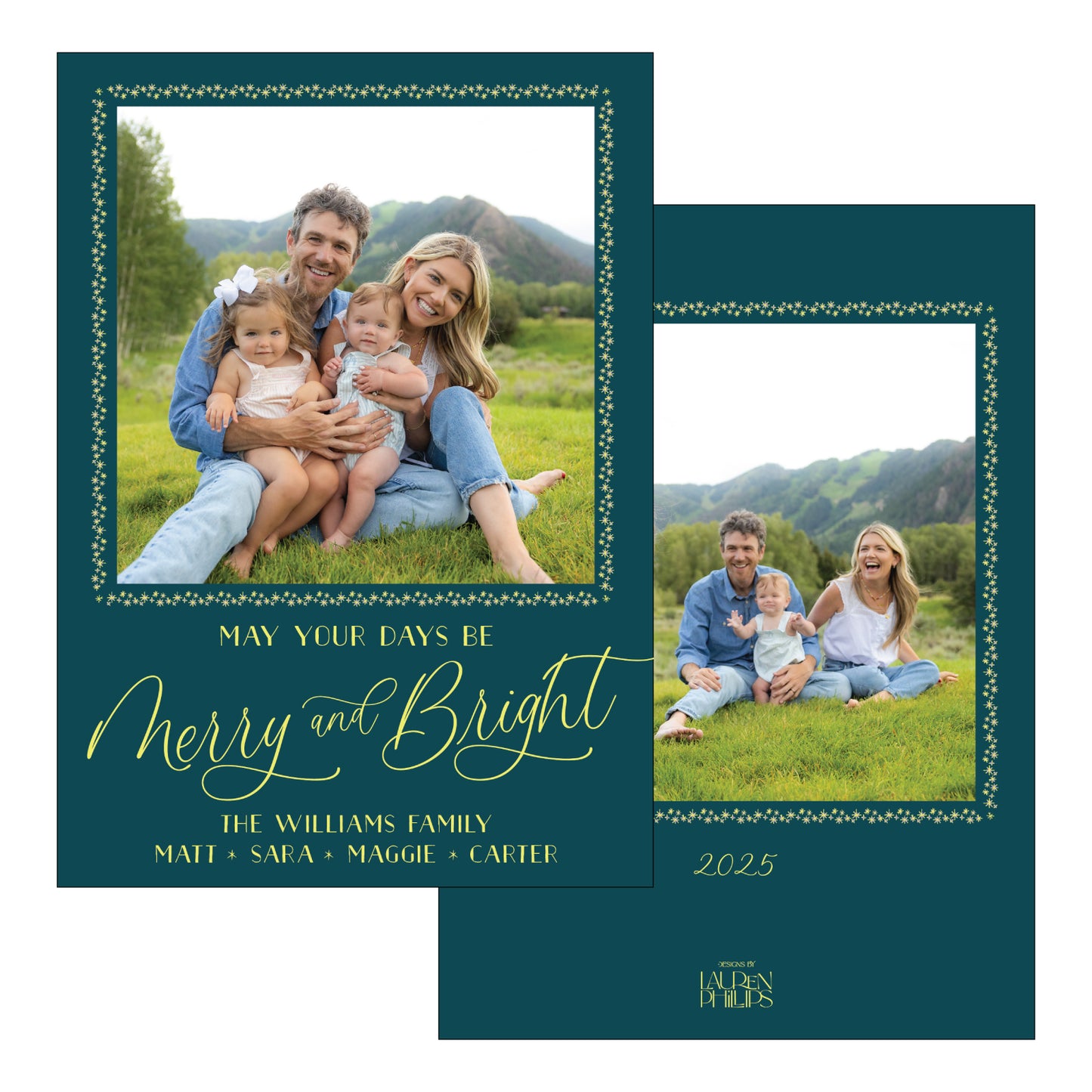 Merry and Bright Sparkle Frame