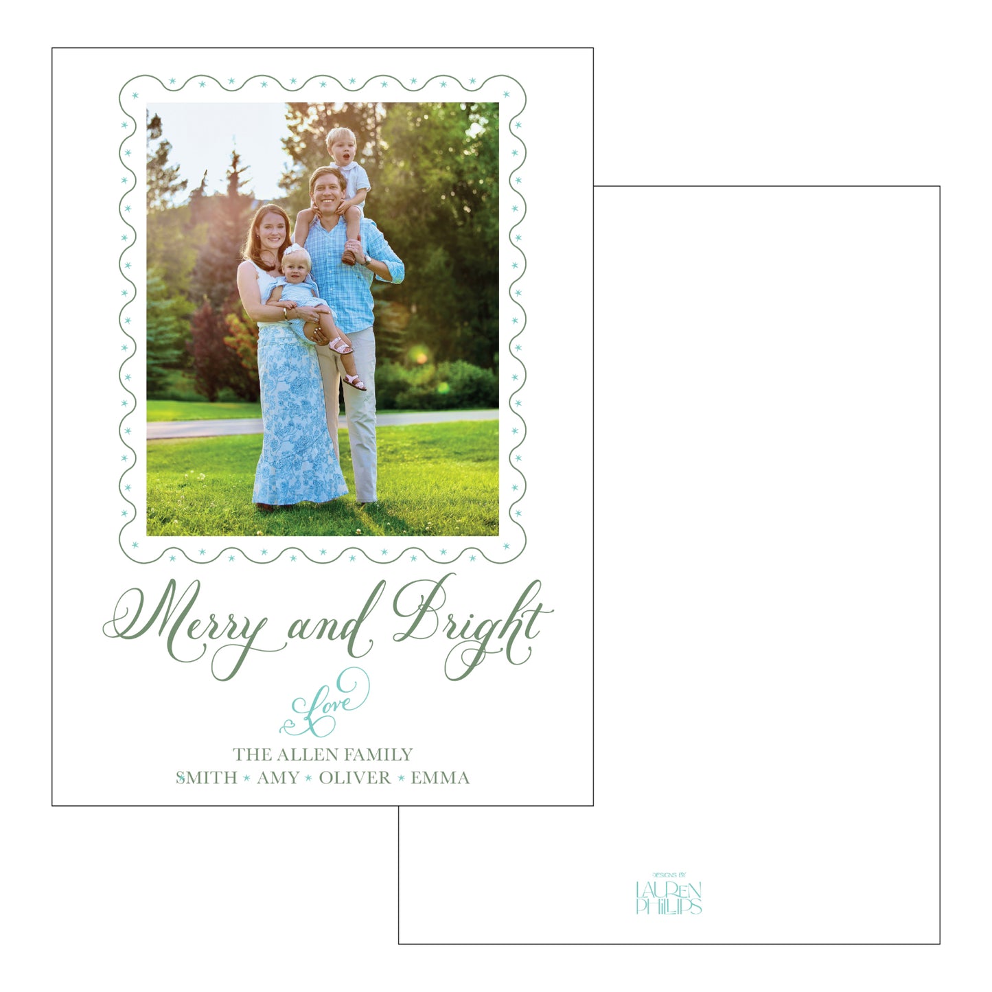 Merry and Bright Star Wave Frame