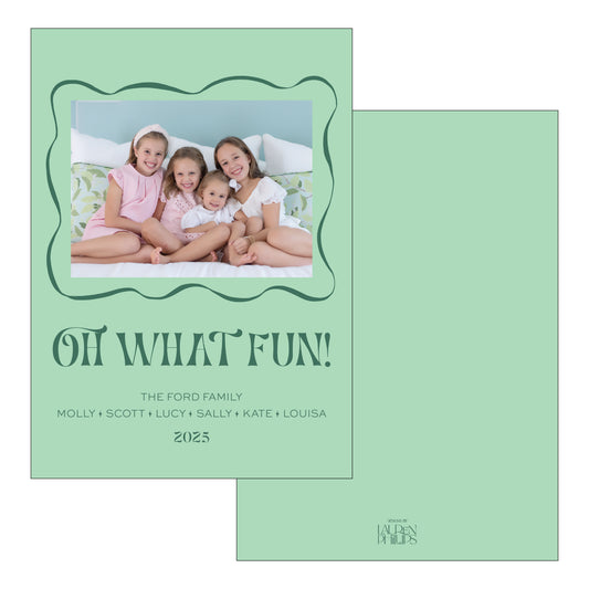 Oh What Fun Wavy Frame
