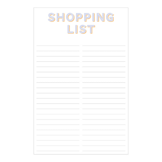 Shopping List Stripe