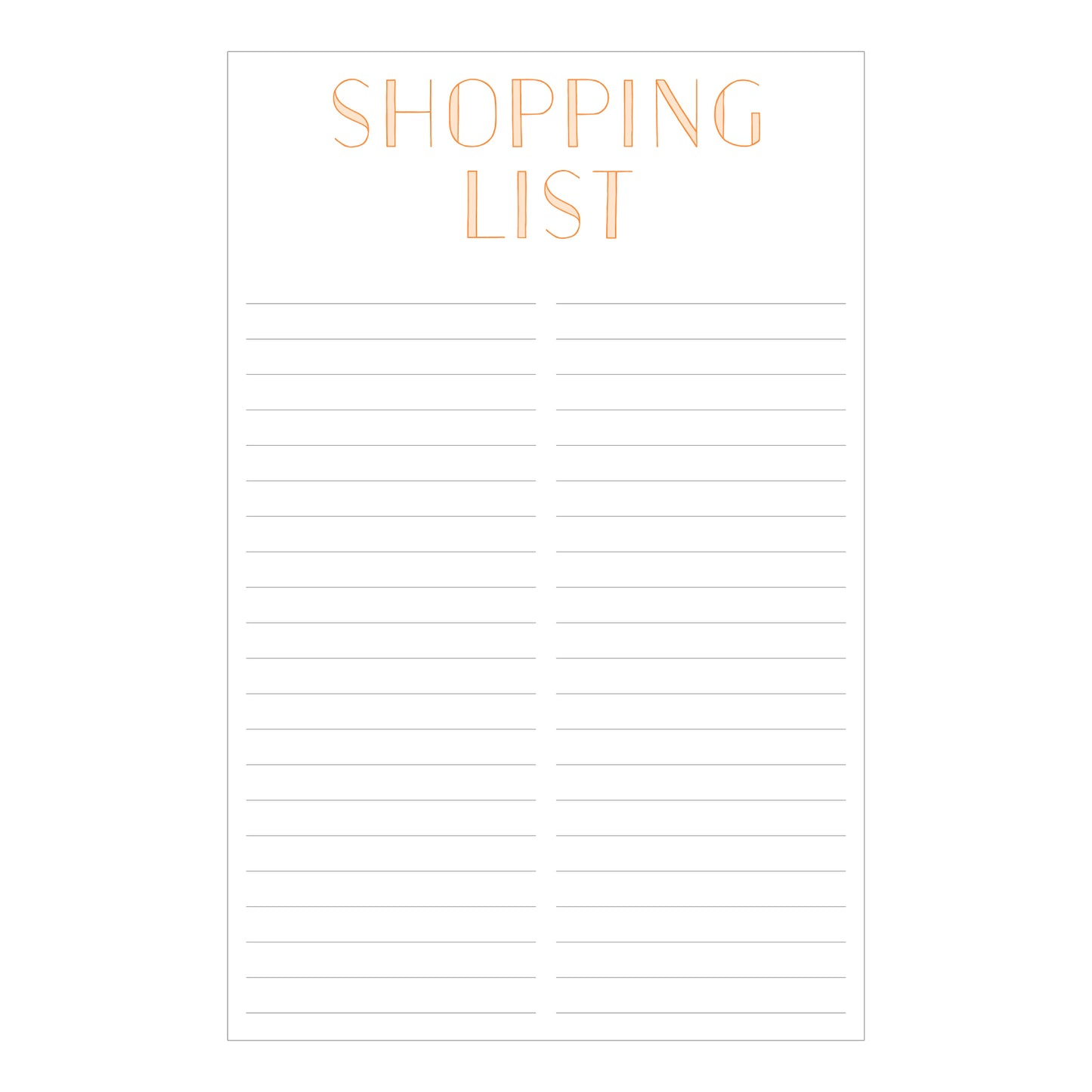 Shopping List
